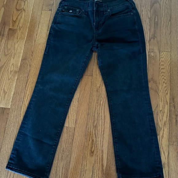 True religion relaxed straight black jeans size 32 - Picture 6 of 6